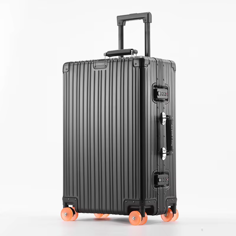 Femmes hommes 2025 nouvelle valise en aluminium 20 "pouces bagage à main vérifier dans les bagages r