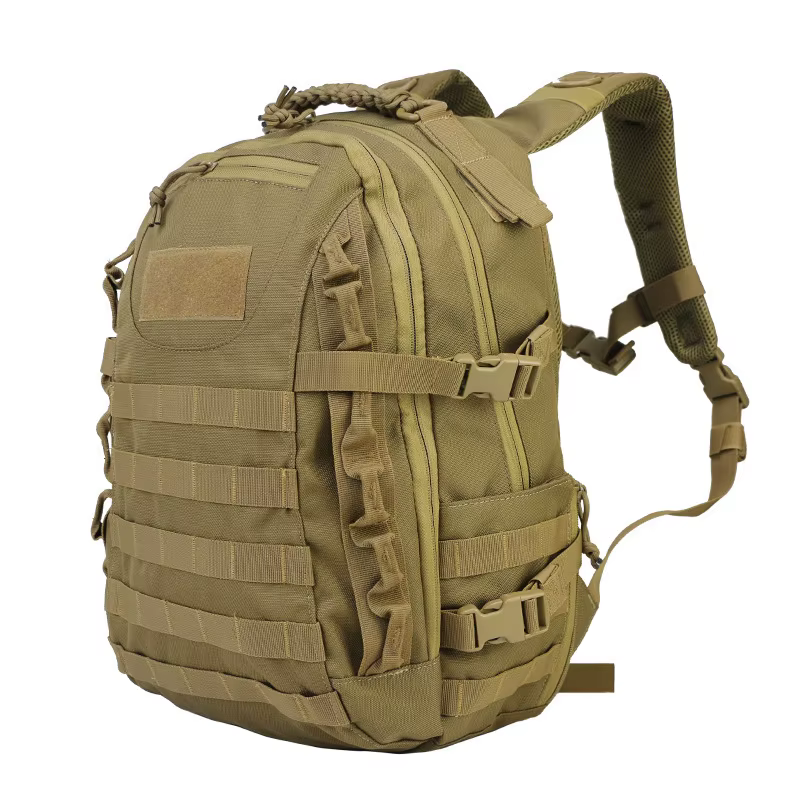 Sac à dos tactique rouge pour camping et randonnée en plein air, système MOLLE, sac à dos de voyage,