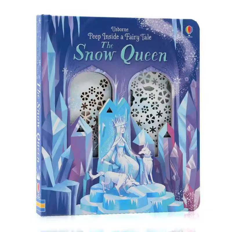 Peep Inside un conte de fées la reine des neiges anglais éducatif 3D rabat livres d'images enfants l