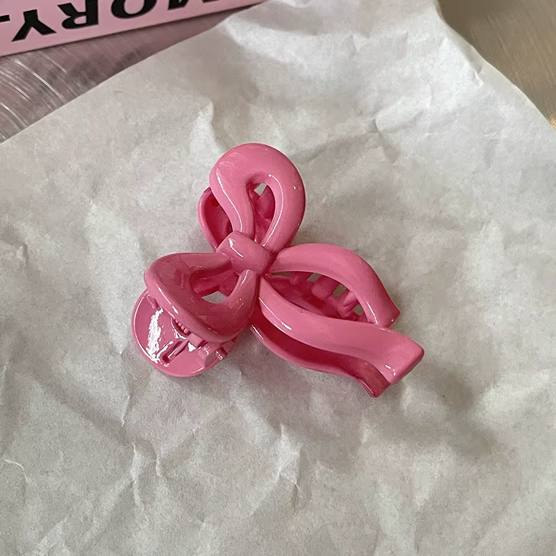 Pince à cheveux avec nœud papillon pour femme, accessoire pour tête de princesse, couleur bonbon