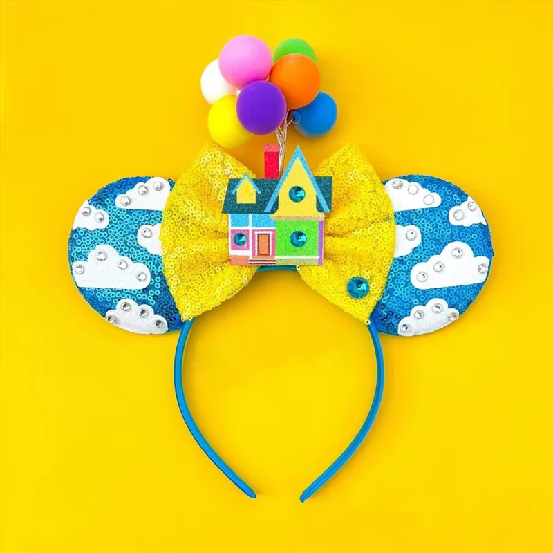 Bandeau de Cheveux avec Oreilles de Disney pour Femme et Fille, Accessoire de Voyage, Anneau Volant,