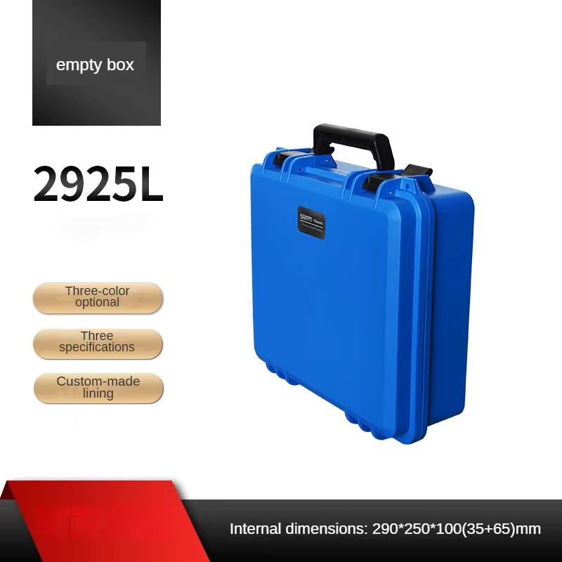 Valise Portable en Plastique Épais PP, Boîte à Outils Électrique avec Éponge, Étui Rigide Robuste, M