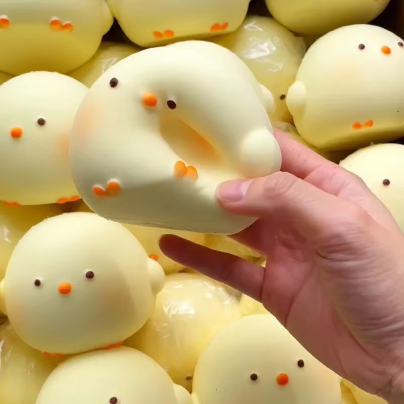 CHAUD! Jouet Squishy de poussin géant mignon, soulagement du Stress à grande hauteur et Fidget senso