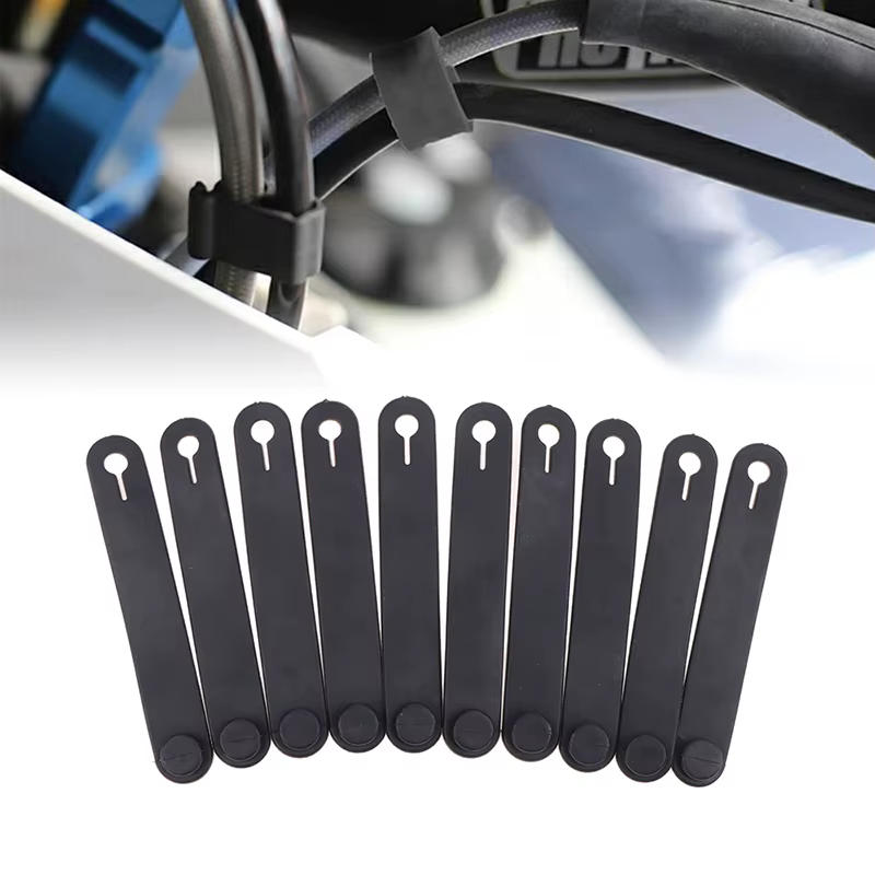 Cadre en caoutchouc pour moto, 10 pièces, fixation du câble, faisceau de câbles, attache du cordon d