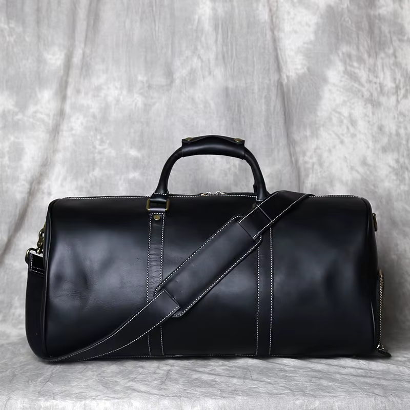 Nouveau sac à main rétro pour hommes Europe et amérique sac de voyage en cuir de cheval fou couche p
