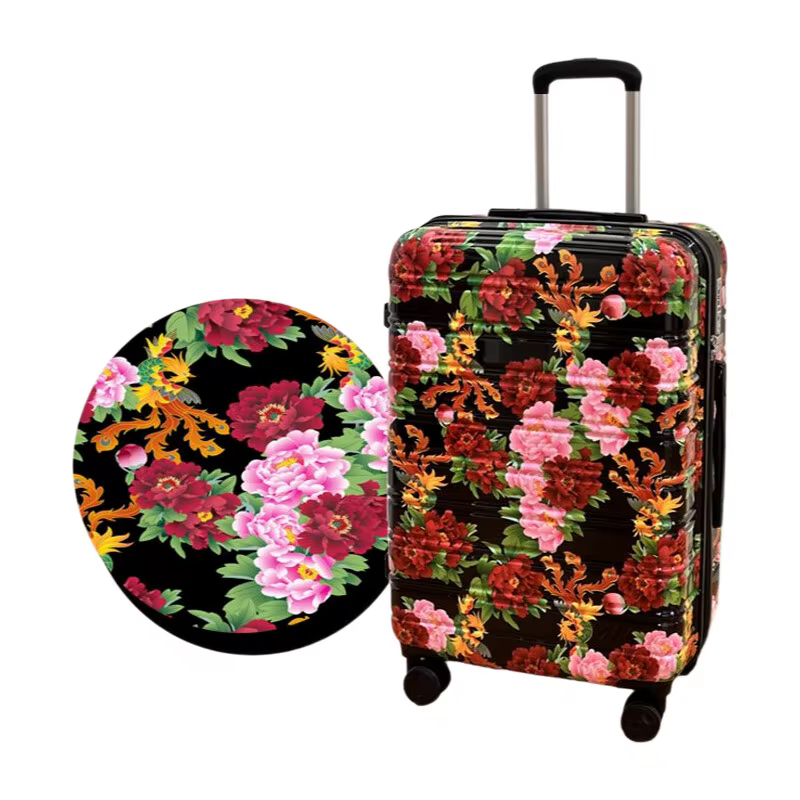 Valise à roulettes à impression unique avec Illustration artistique, bagage à roulettes durable avec