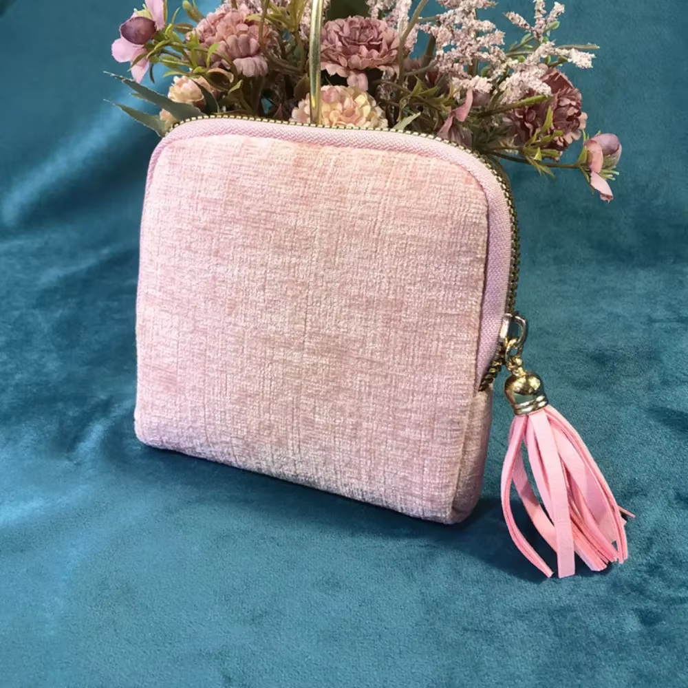 Nouvelle trousse de voyage en velours de haute qualité et pratique avec boucle, sac à bijoux portabl