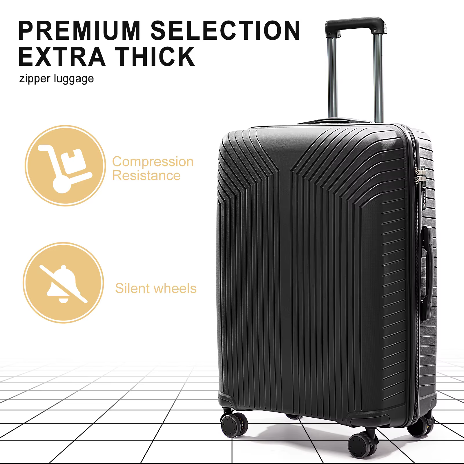 Valise de voyage 2024 nouvelle grande capacité bagages roulants Durable TSA valise cabine à main 20/