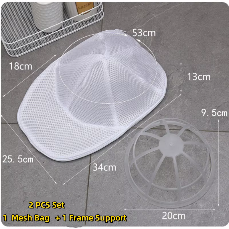 Sac de lavage pour casquettes anti-déformation, sac de nettoyage pour casquettes de baseball, sac de