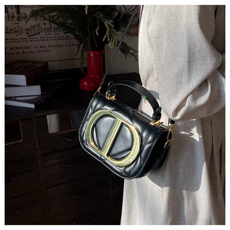 Sac à bandoulière de luxe pour femme, sac à main classique en cuir de créateur, sac à main élégant e