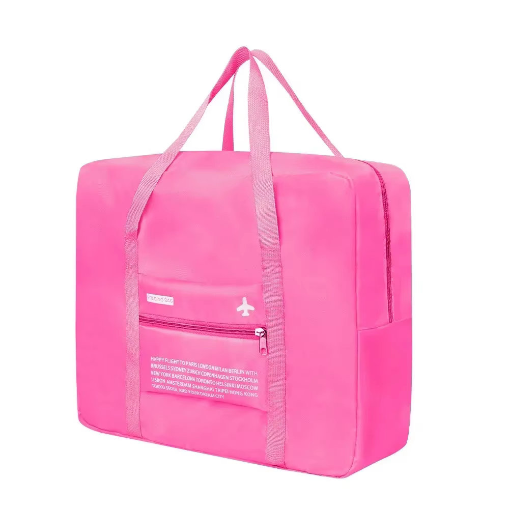 Sac de rangement en nylon portable étanche pour voyage, organisateur de bagages à main, grande capac