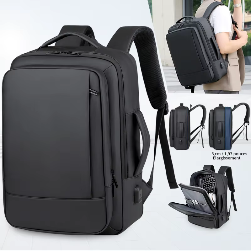 Sac à dos pour homme pour les déplacements professionnels, sac pour ordinateur portable multifonctio