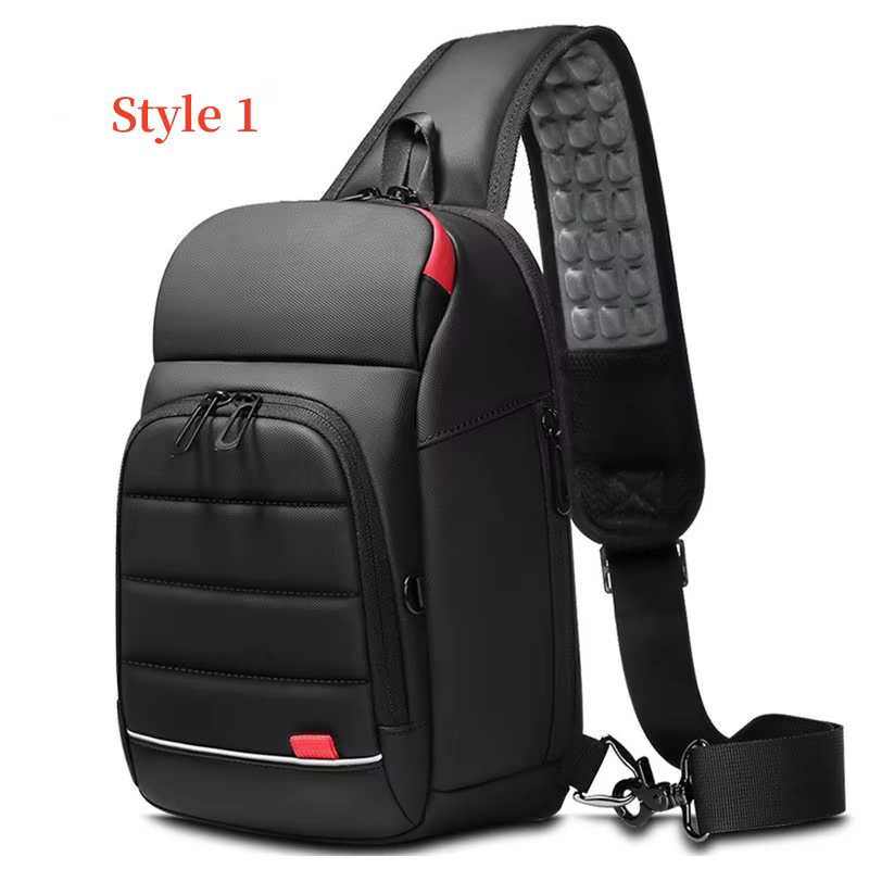 Sac de poitrine pour hommes sacs à bandoulière pour hommes sacs à main de messager imperméables sac 