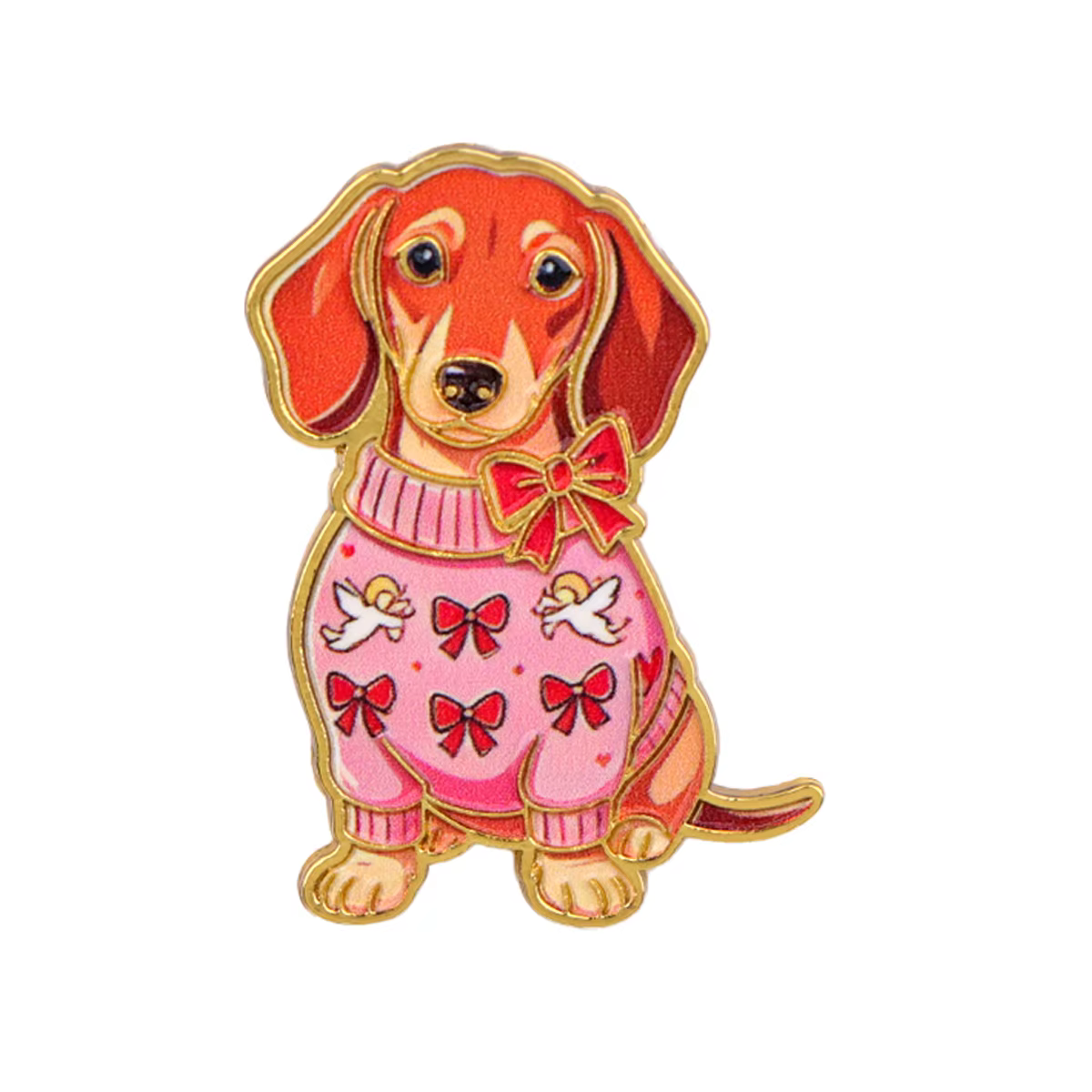 Broches en émail avec citations d'animaux amusantes, badges de chien de dessin animé pour sac à dos,