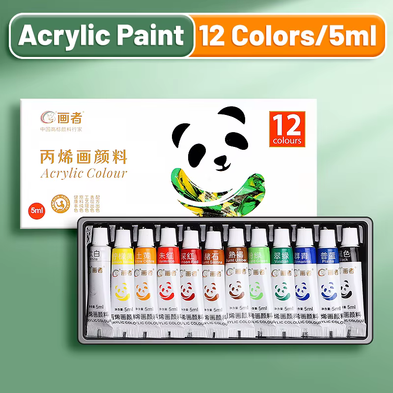 Ensemble de peinture acrylique portable Water-Verde, Art, Pigments, DlY Craft, Dessin, Peinture, Toi