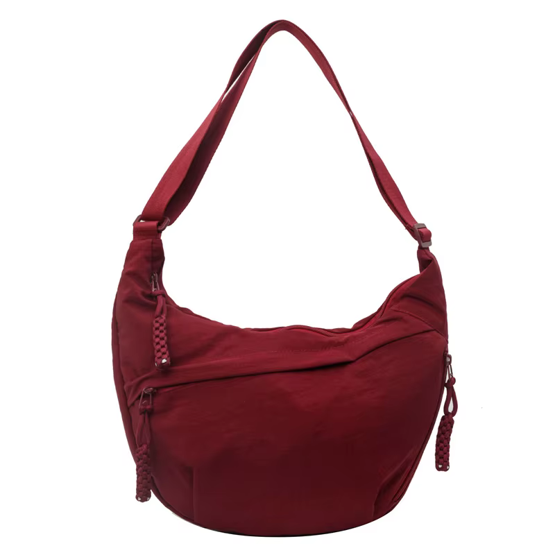 Sac à bandoulière hobo en nylon grande capacité pour femme, léger et décontracté, idéal pour le quot
