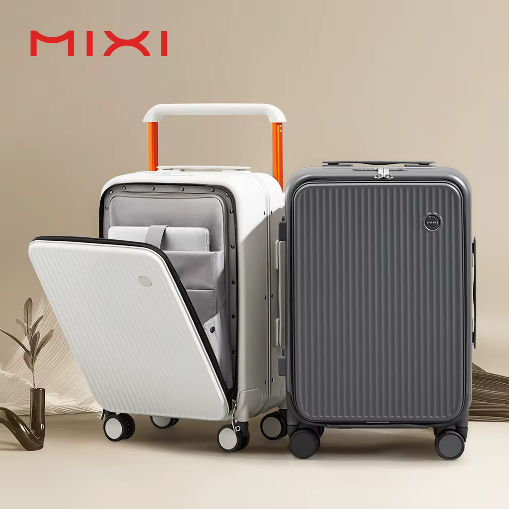 Mixi avant ordinateur portable poche valise large poignée voyage valise hommes 20 pouces bagage à ma