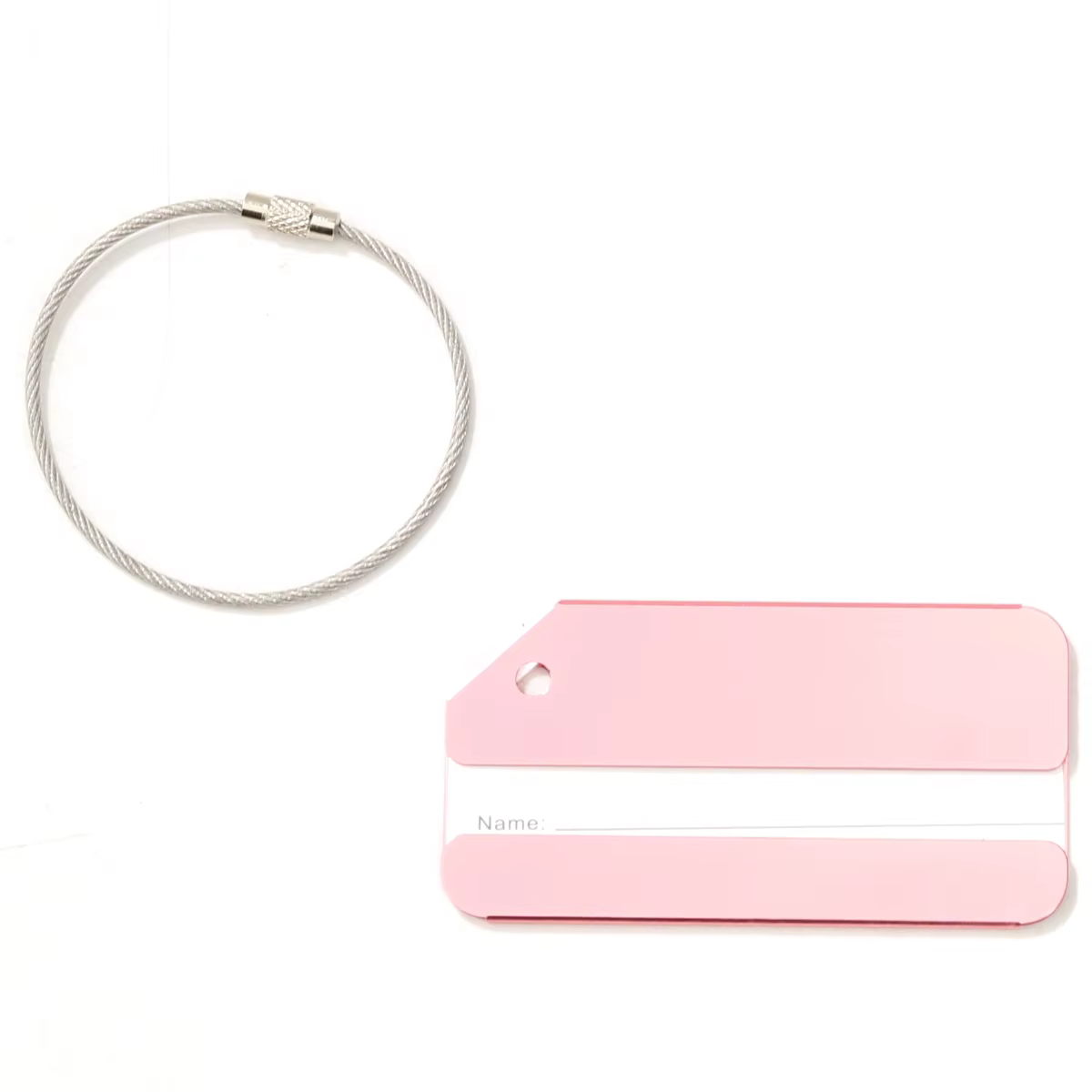 Étiquettes de bagages personnalisées en aluminium, étiquettes de valise en métal personnalisées avec