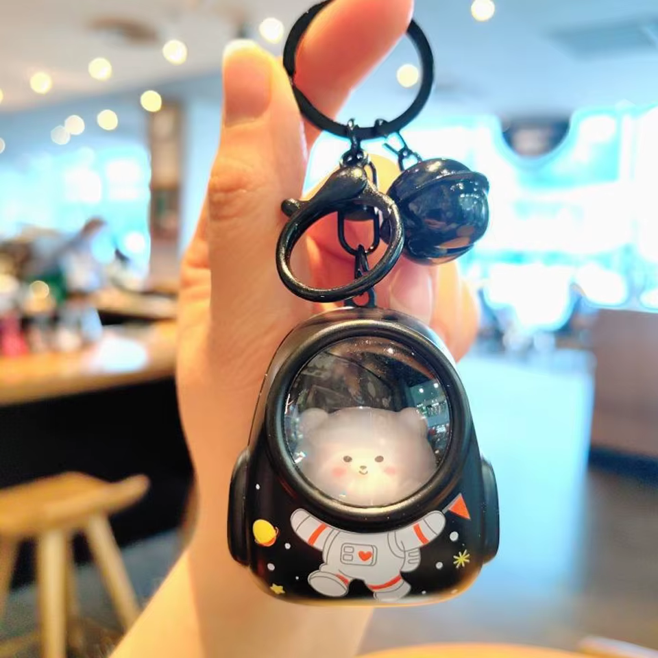 ZAKOL mignon brillant veilleuse astronaute chat cartable porte-clés Kawaii sacs charme décoratif pen
