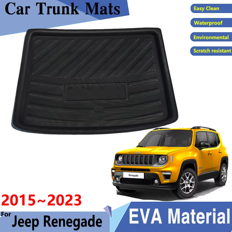 Tapis de coffre de voiture pour Jeep Renegade 2017, accessoires 2015 ~ 2023 2022, tapis de coffre ar