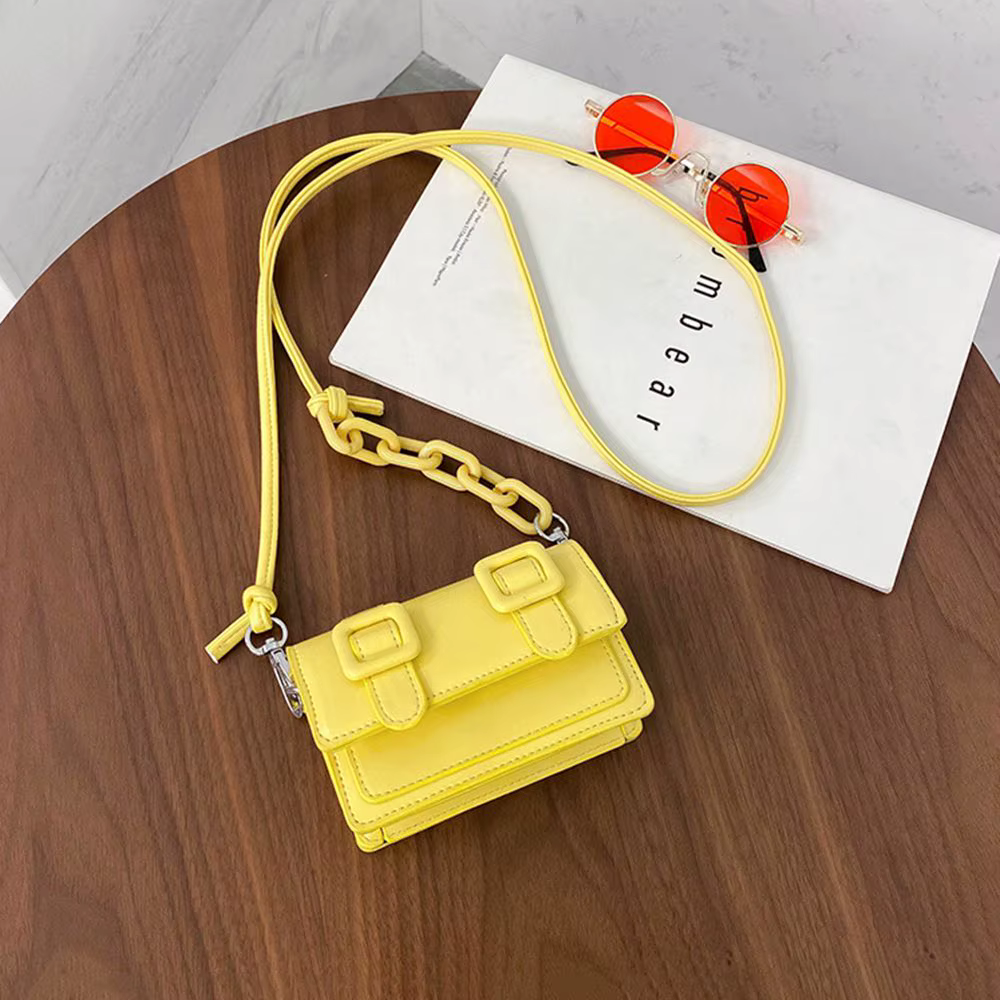 Mini petits sacs messager pour femmes fille chaîne sac à main en cuir PU sac à main dames fille sacs