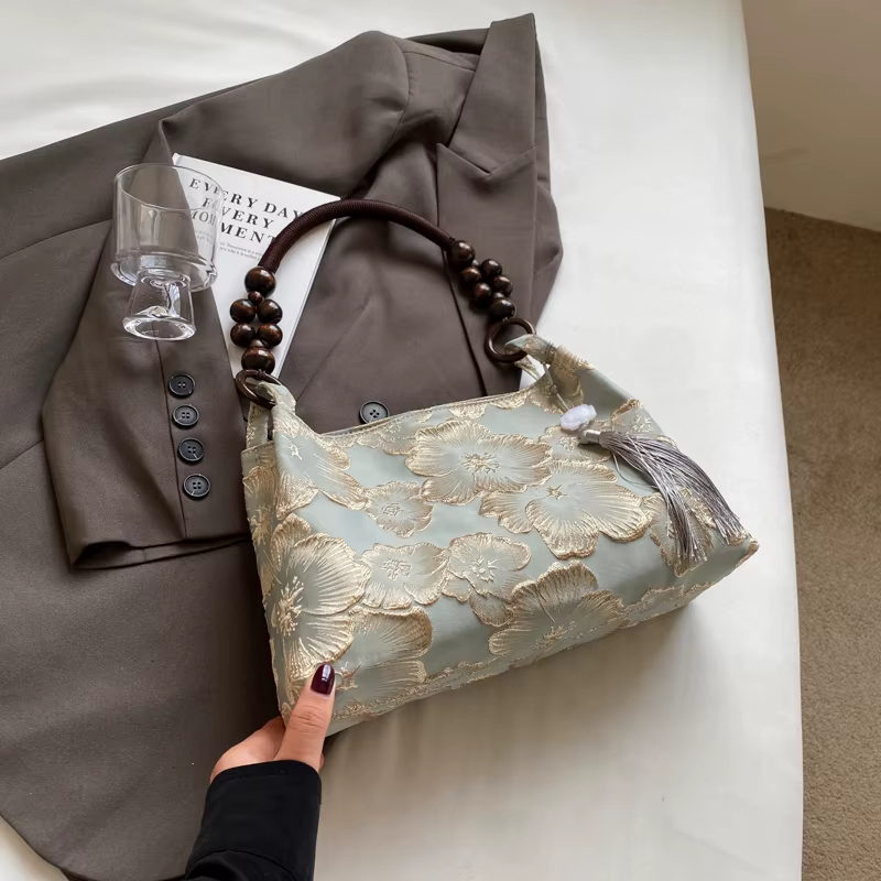 FLYING STARS – sac à bandoulière de Style chinois pour femmes, fourre-tout classique brodé à la mode