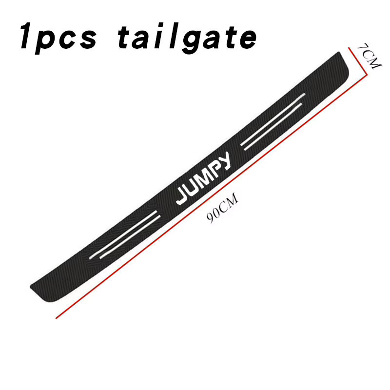 Autocollant en fibre de carbone pour seuil de porte automatique, bande de protection, film de protec