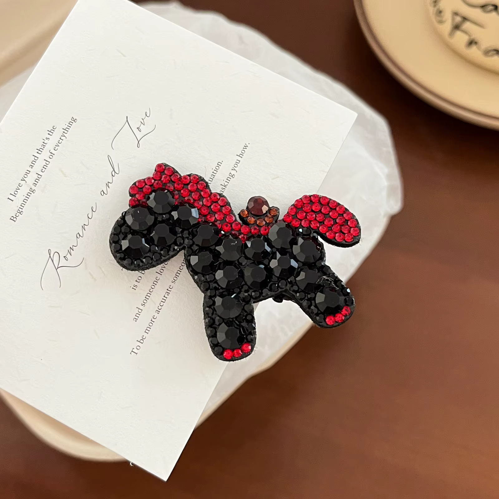 Barrettes à cheveux vintage exquises en strass géométriques en forme d'animal (cheval) avec pince la