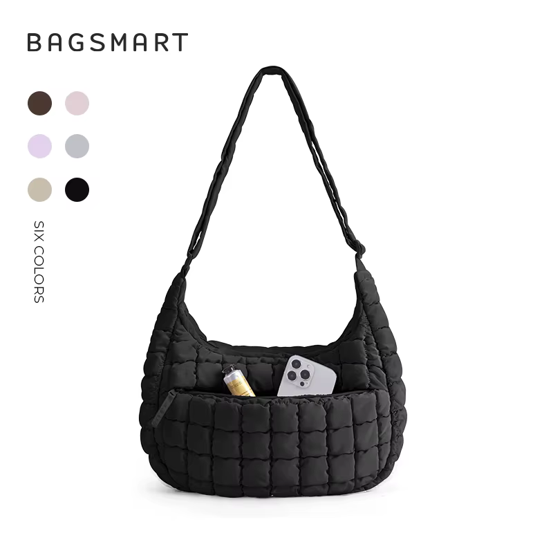 BAGSMART Sac hobo grande capacité pour femme, sac à bandoulière décontracté, léger et imperméable po