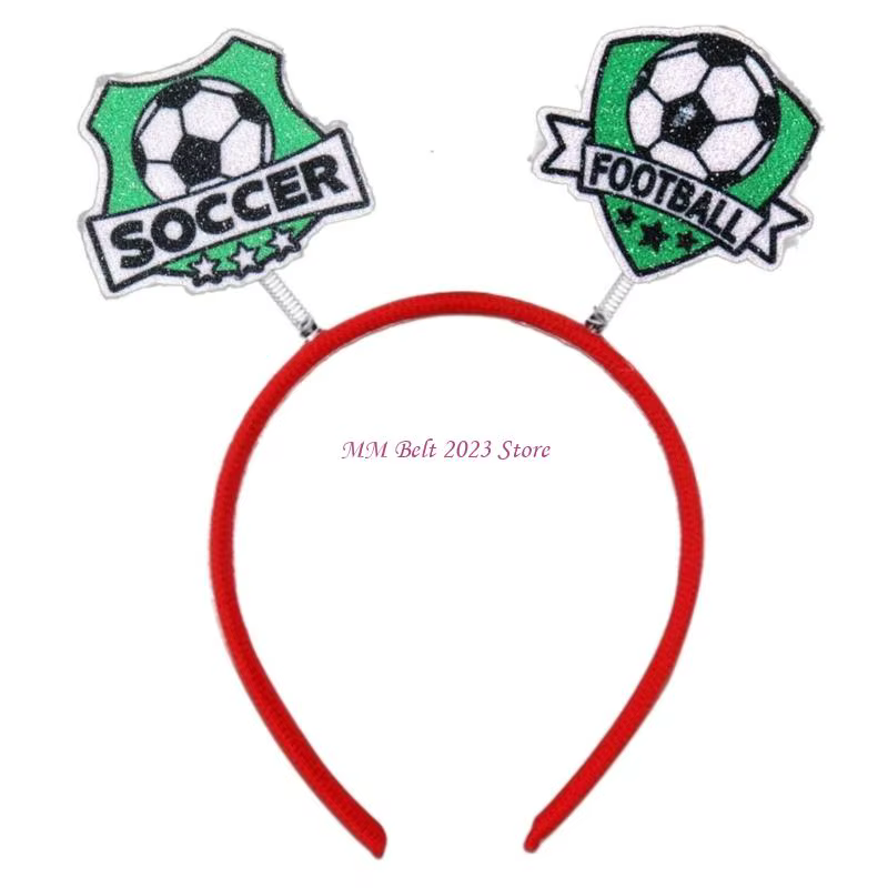 49ME – accessoire décoratif pour cheveux football, pour femmes, hommes enfants, Support d'équipe sur