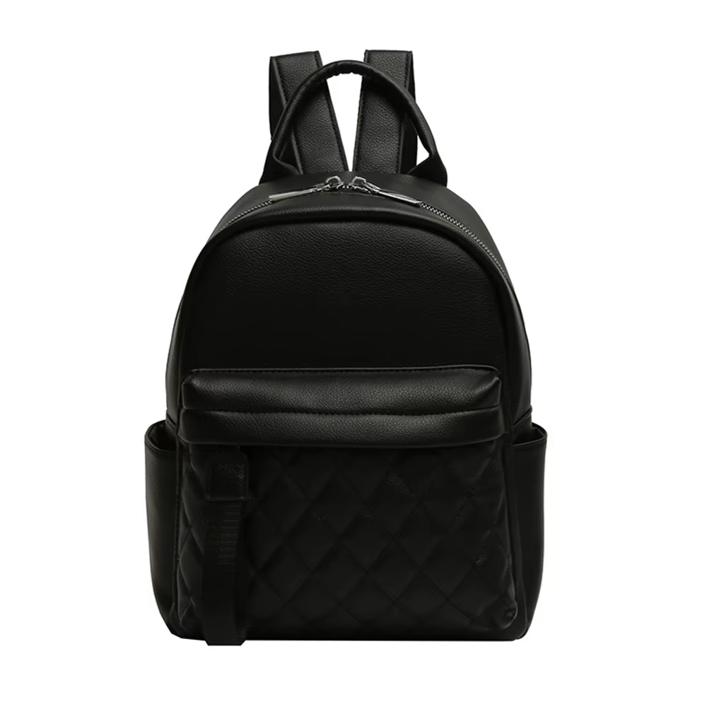 Nom personnalisé Sac à dos pour femme Nom personnalisé Mode PU Sac souple Sacs à dos de voyage en pl