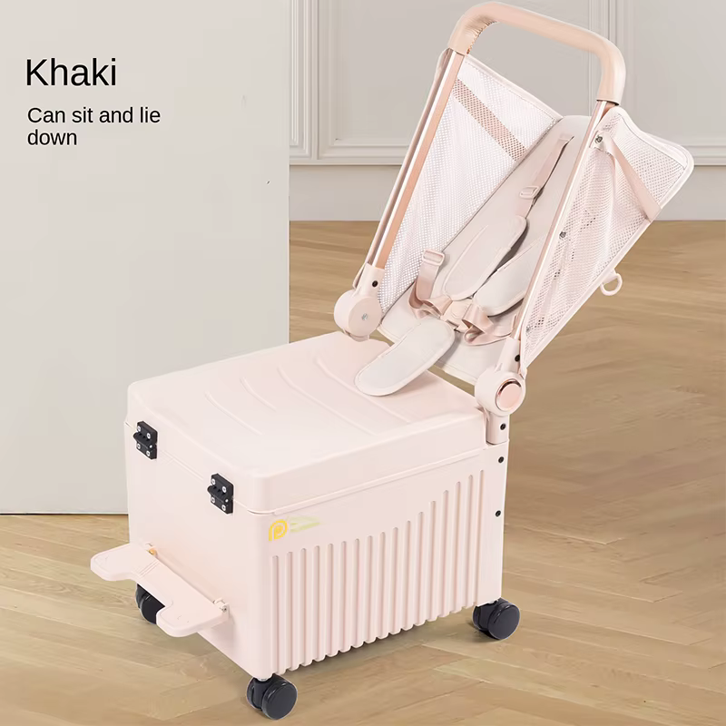 Valise pour s'asseoir et s'allonger, Shopping, marche paresseuse, chariot à bagages pour enfants, pl