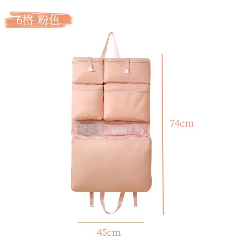 Sac de rangement de voyage portable 7 en 1, grand organisateur de vêtements avec compartiments sépar