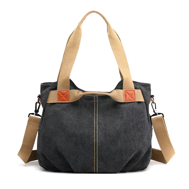 Sac Hobos en toile pour femme, sacs à main pour femme, designer, grande capacité, loisirs initiés, v