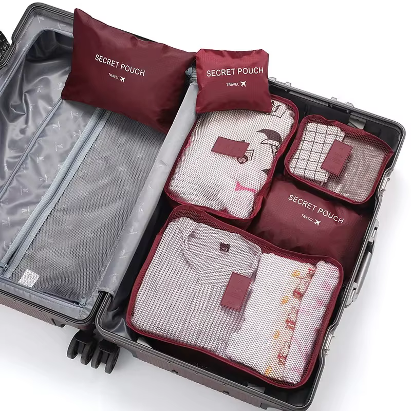 Ensemble de 6 sacs de rangement de voyage, ensemble de sacs de rangement pour valise, organiseurs de
