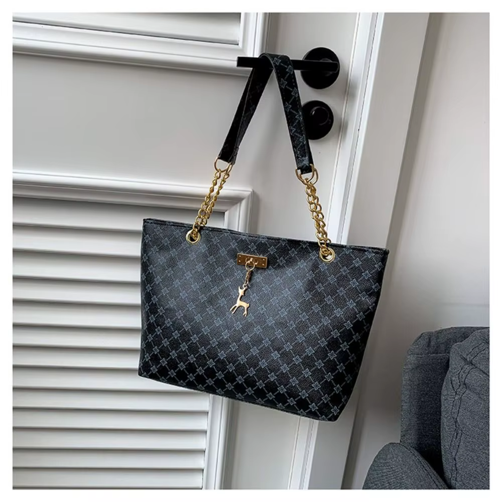 Sac à main de grande capacité pour femme, sac fourre-tout design de luxe, sac à main initié par impr