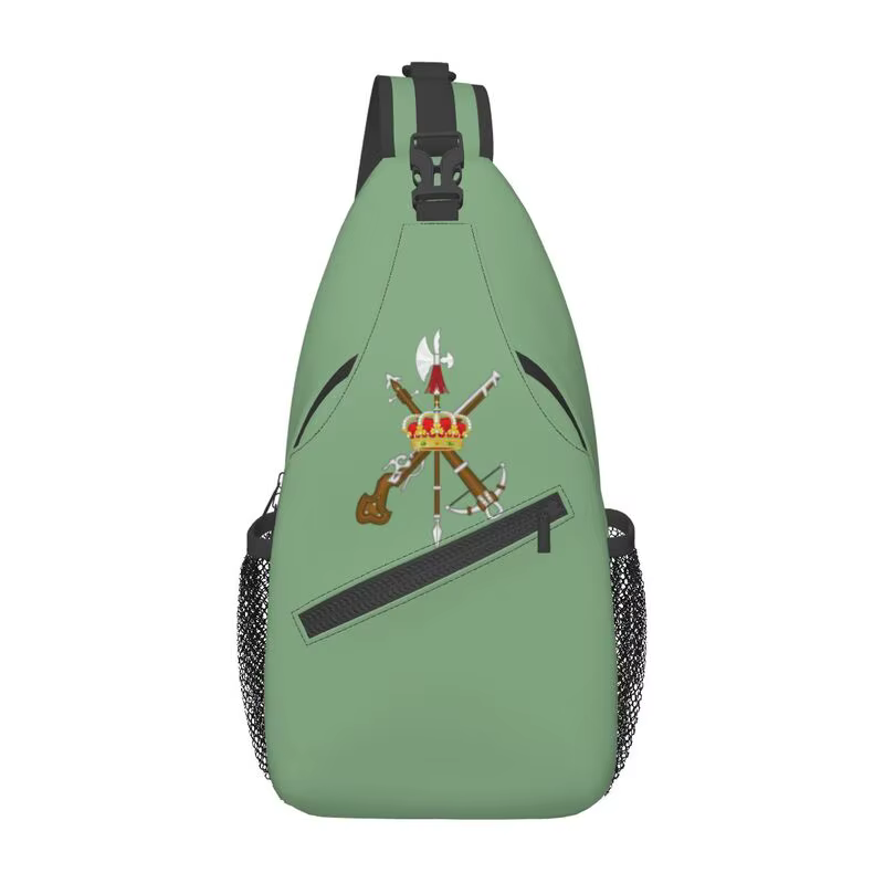 Sac à dos à bandoulière personnalisé pour hommes, Cool, légion espagnole, sacs de poitrine militaire