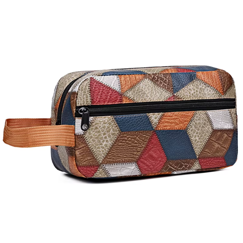 Sac fourre-tout de couleur neutre pour hommes et femmes, adapté aux trousses de maquillage et aux tr