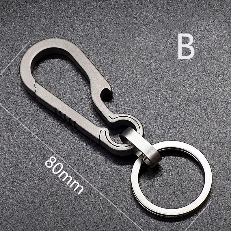 Boucles en titane porte-clés en alliage de titane boucle en titanium porte-clés accessoires de voitu