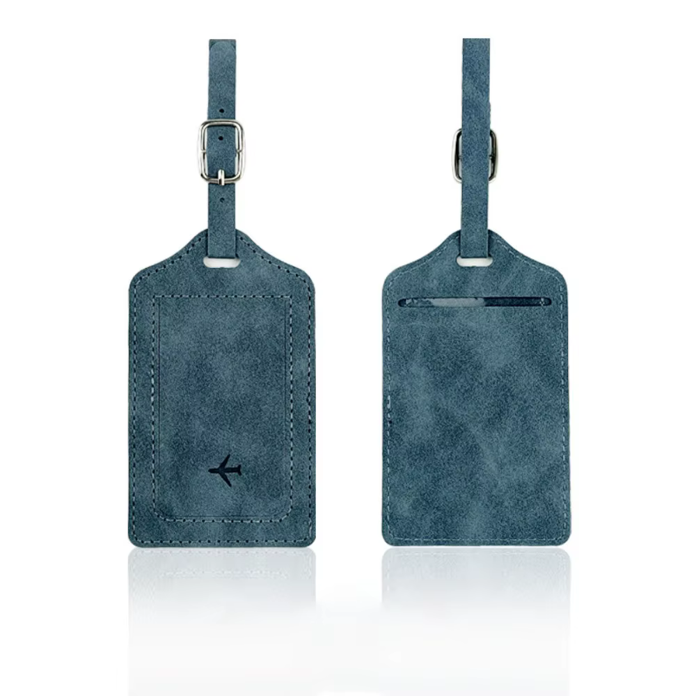 Étiquette de bagage en cuir de mode étiquette de bagage Portable de voyage avec papier de Signature 