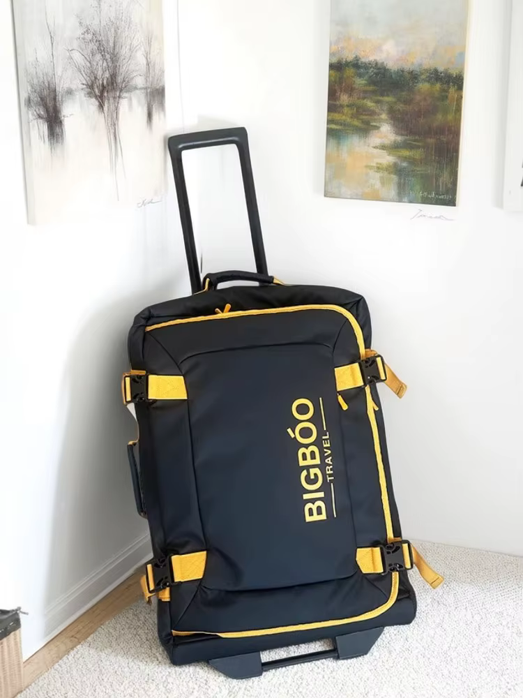 Sac de voyage pliable et étanche – Bagage à roulettes portable à côtés souples avec roulettes pour l