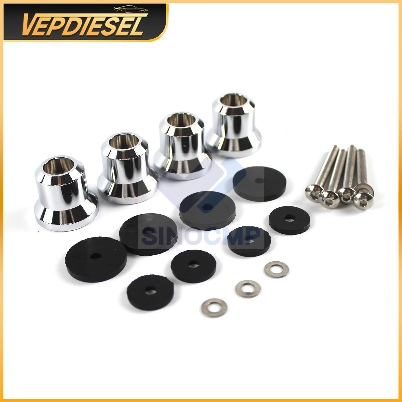 1 jeu de rehausseurs de porte-bagages 5/8 pouces, Kit complet pour modèles Honda Goldwing GL1800 200