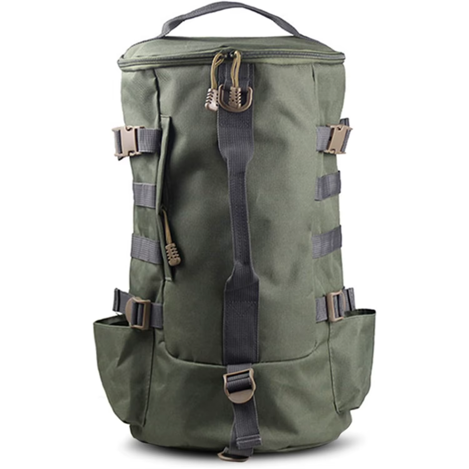Sac à dos de matériel de pêche de grande capacité, sac de rangement spacieux avec le dernier support