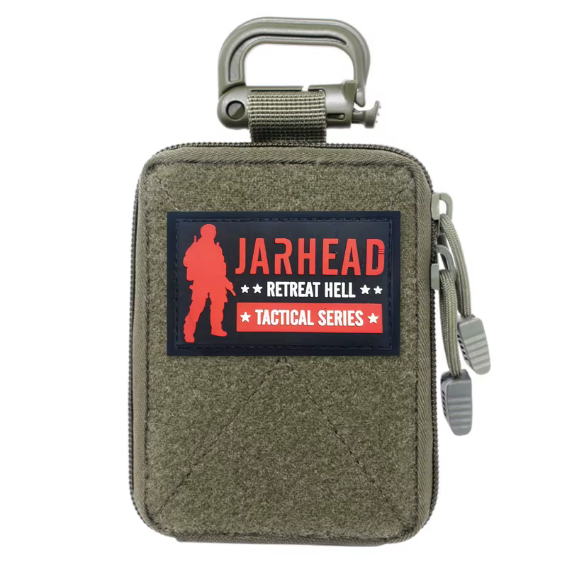 Pochette tactique mini utilitaire EDC, sac d'accessoires Molle avec zone auto-agrippante pour la cha
