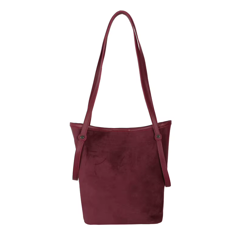 Sac à bandoulière en Faux daim pour femmes, sac à main rétro léger de luxe, fourre-tout de banlieue 