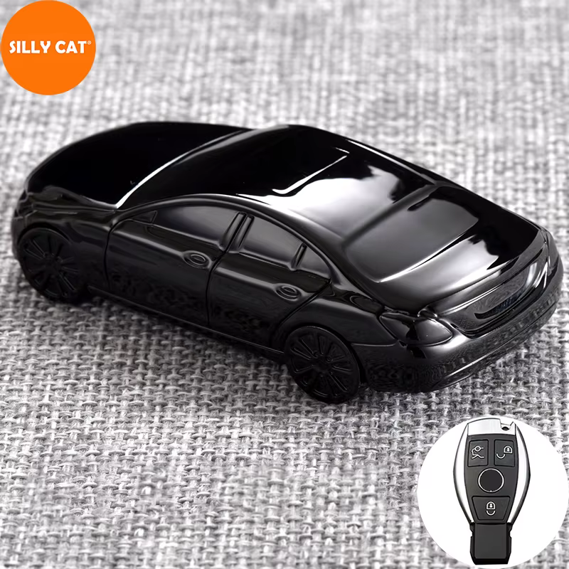 Forme de voiture modèle voiture clé housse Fob costume pour Mercedes Benz clé Fob housse A B GLC CLA