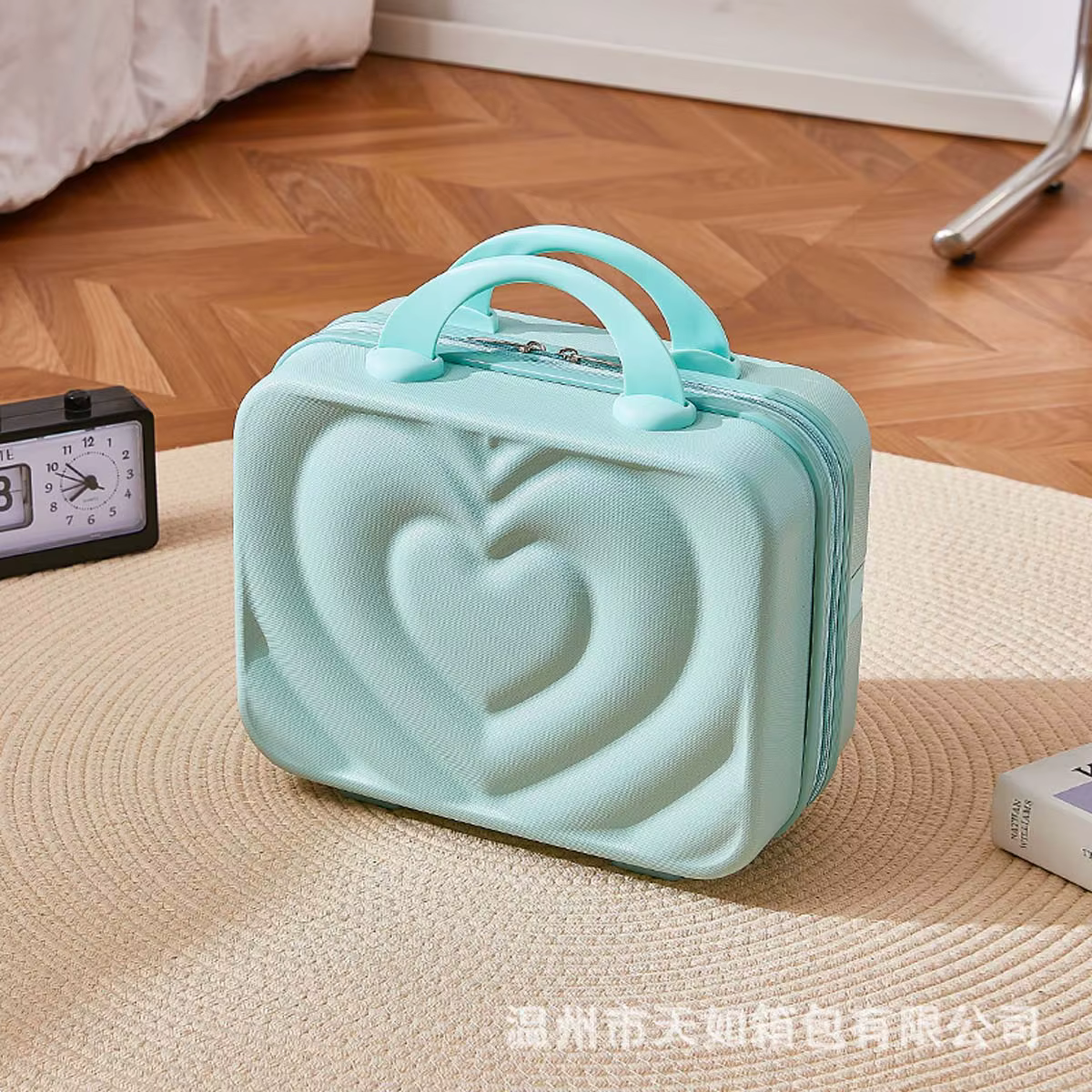 Mini Valise de Maquillage de 14 Pouces, Assemblage de Bagages, Fixe, Boîte à Bonbons de Mariage, Ran