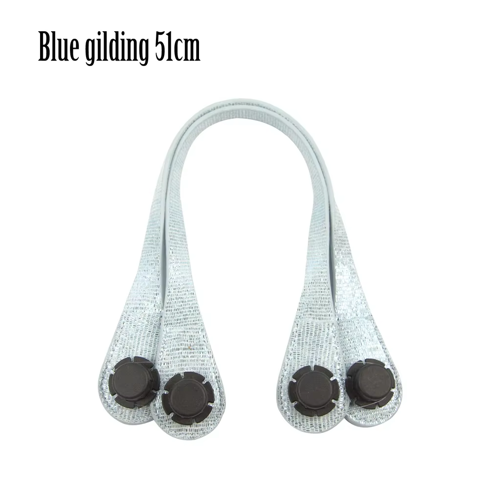 Poignées obag longues et courtes dorées, avec boucle D, extrémité en forme de larme, en Faux cuir, p