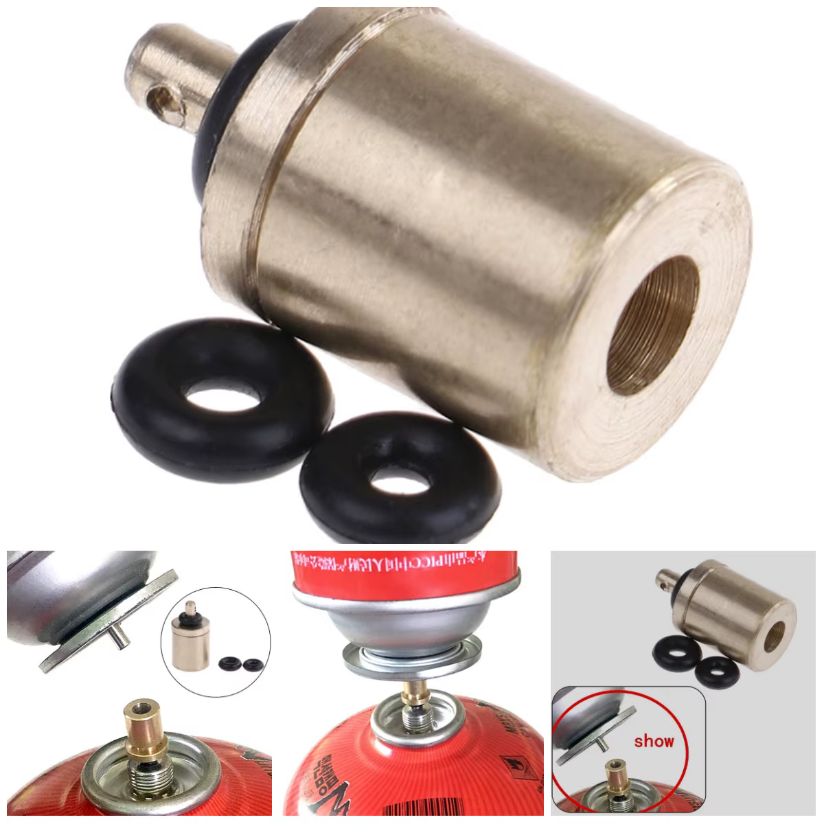 Adaptateur de recharge de gaz pour réchaud de camping en plein air, accessoires de Eva à gaz précieu