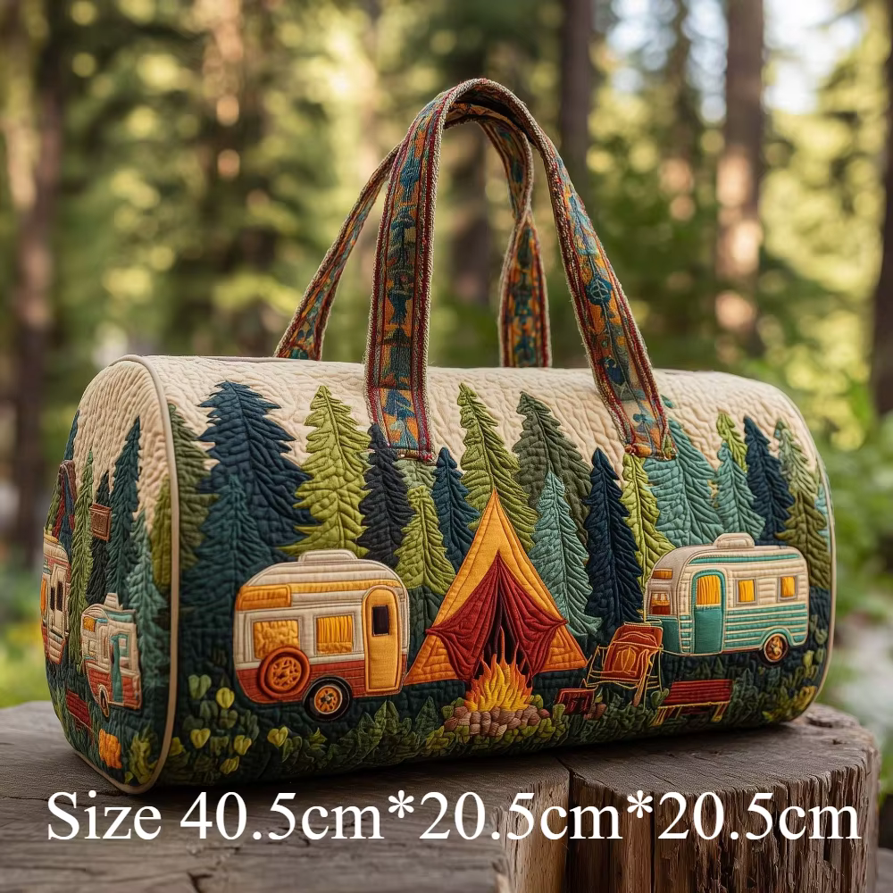 Sac de voyage matelassé fait main, vintage, artistique, sac de voyage de style bohème, sac de week-e